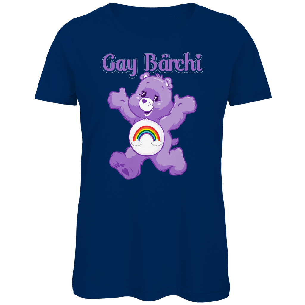 Gay Bärchi - Glücksbärchi - Damen Premium Bio T-Shirt Navy