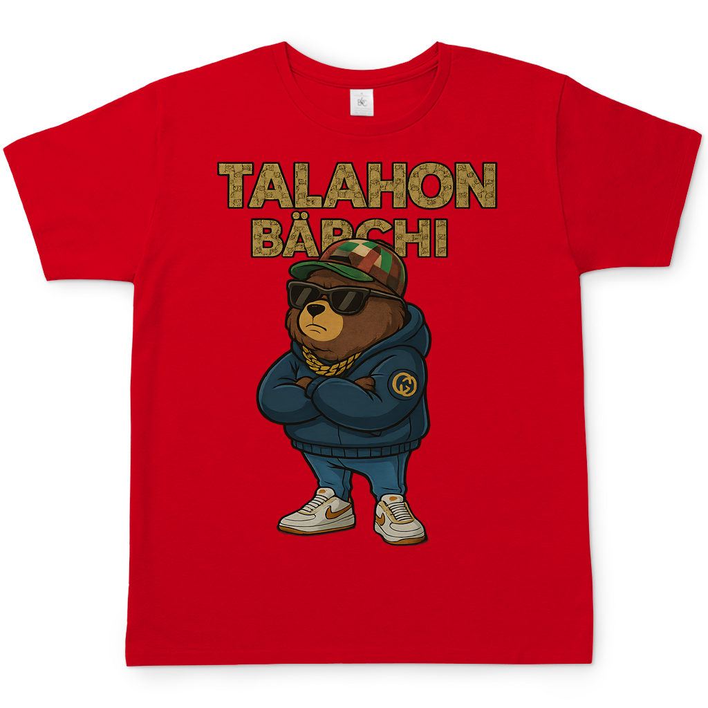 Talahon Bärchi - Glücksbärchi - Herren T-Shirt Red