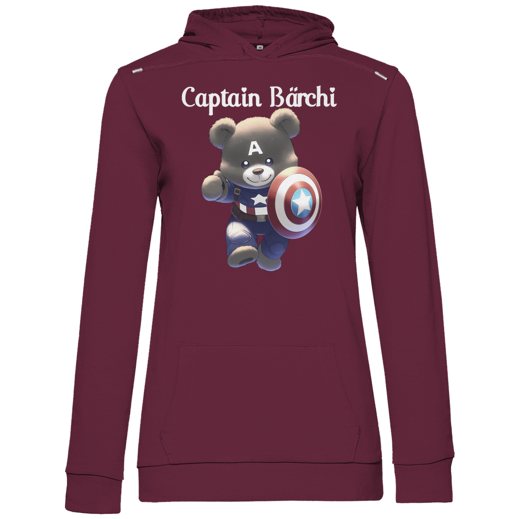 Captain Bärchi - Glücksbärchi - Damen Hoodie Wine