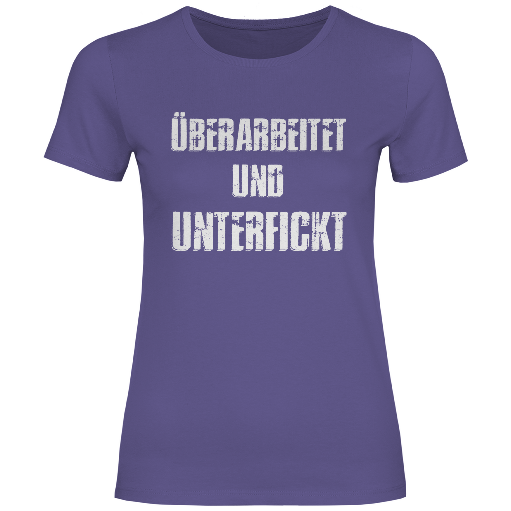 Überarbeitet und unterfickt - Damenshirt Millennial Lilac