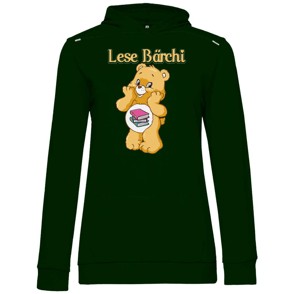 Lese Bärchi - Glücksbärchi - Damen Hoodie Forest Green