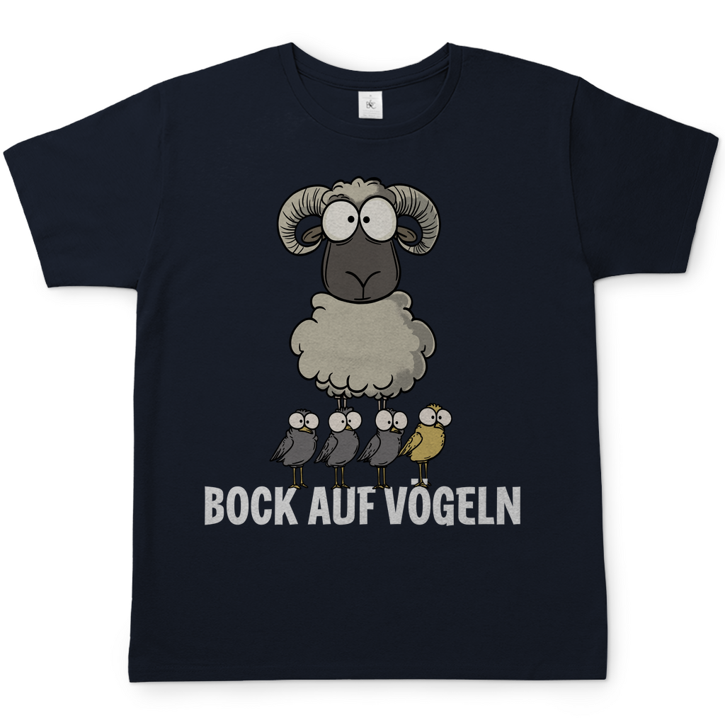 Bock auf Vögeln - Herren Shirt Navy