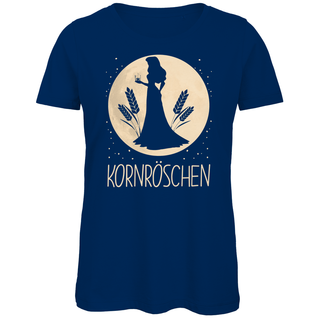 Mond Prinzessin - Kornröschen - Damen Premium Bio T-Shirt Navy