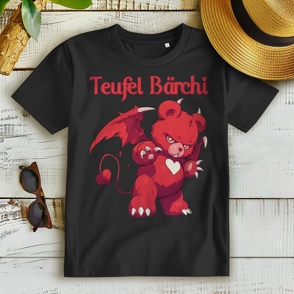 Teufel Bärchi Glücksbärchi Bär Teddybär Teufelchen - Damen Premium Bio T-Shirt