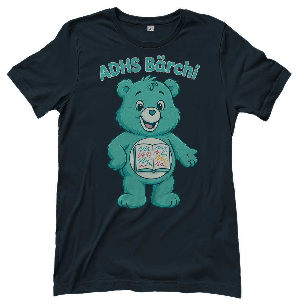ADHS Bärchi - Glücksbärchi - Damen T-Shirt Dark Grey Solid