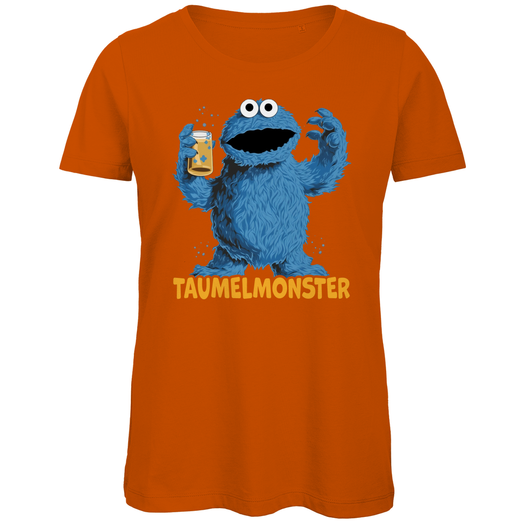 Sesamstraße - Taumel Krümelmonster - Damen Premium Bio T-Shirt Urban Orange
