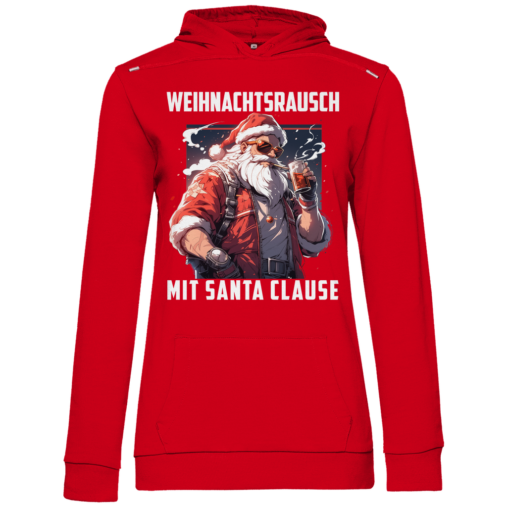 Weihnachtsrausch mit Santa Clause - Damen Hoodie Red
