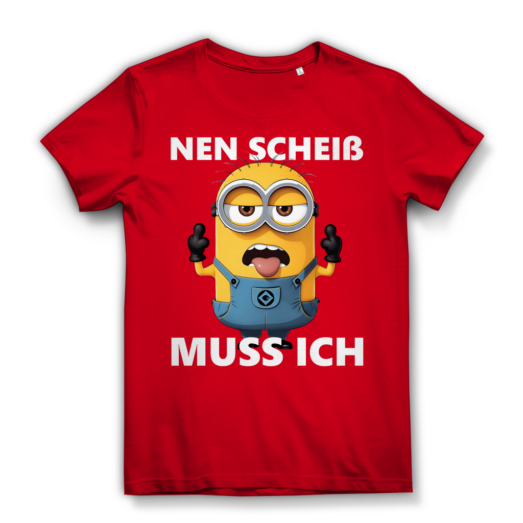 Damen Premium Bio T-Shirt Nen Scheiß Muss Ich Minion