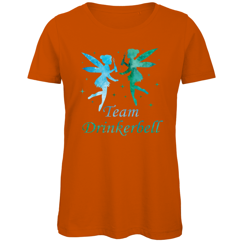 Team Drinkerbell - Prinzessin Aquarell - Damen Premium Bio T-Shirt Urban Orange