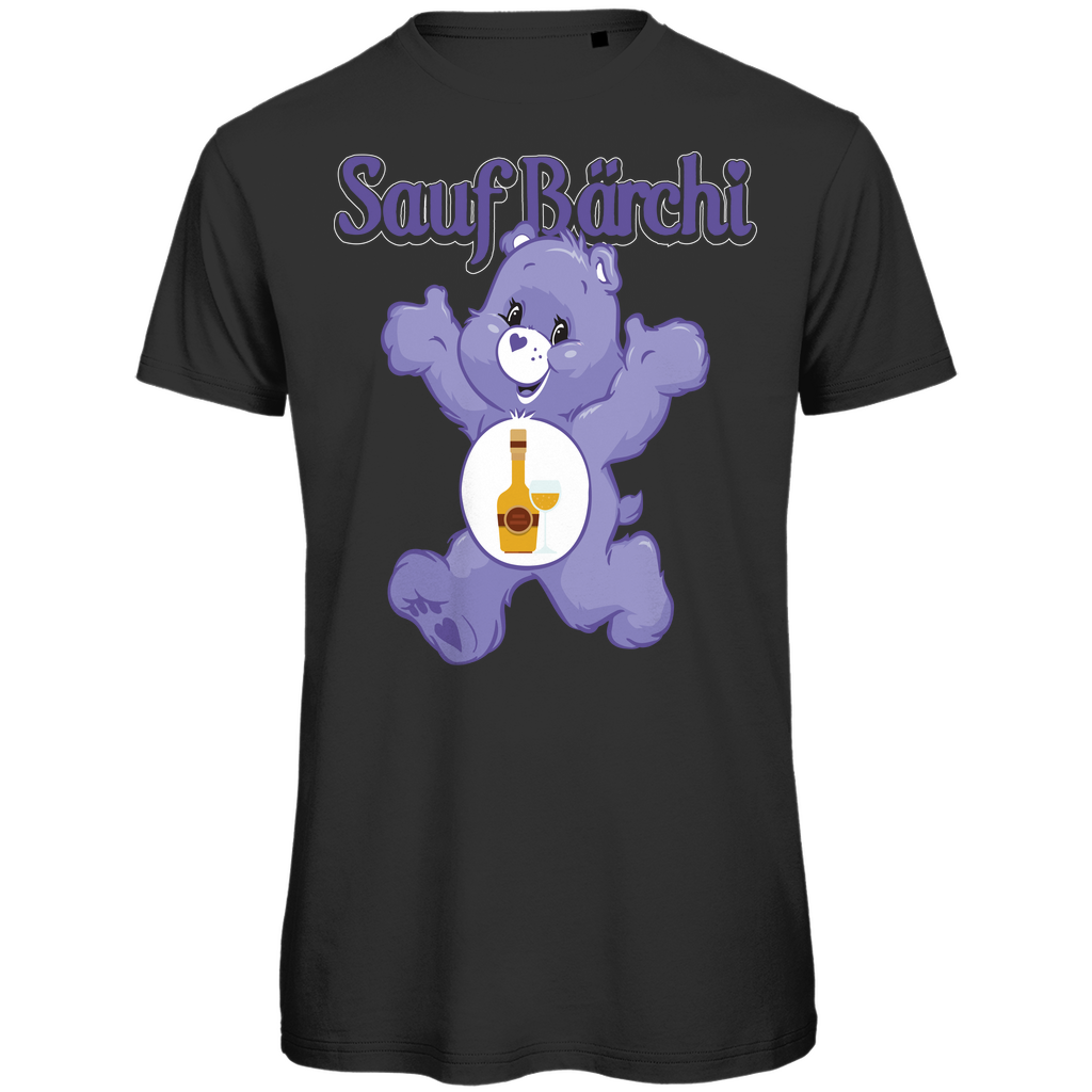 Sauf Bärchi Glücksbärchi - Herren Premium Bio T-Shirt Black