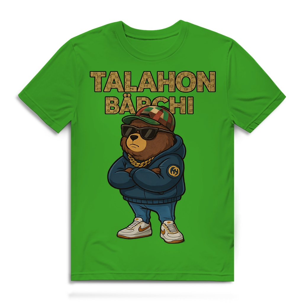 Talahon Bärchi - Glücksbärchi - Herren Premium Bio T-Shirt Real Green