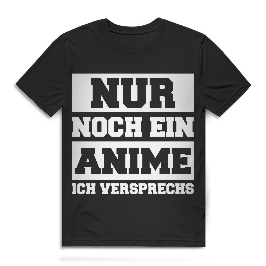 Nur noch ein Anime ich versprech’s – Herren Bio T‑Shirt Otaku Binge Watching Black