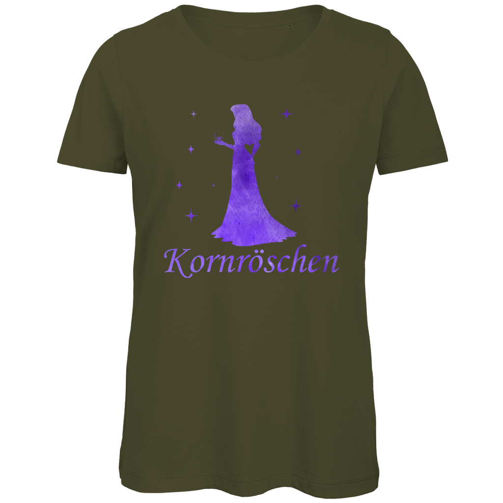 Kornröschen - Prinzessin Aquarell - Damen Premium Bio T-Shirt Khaki