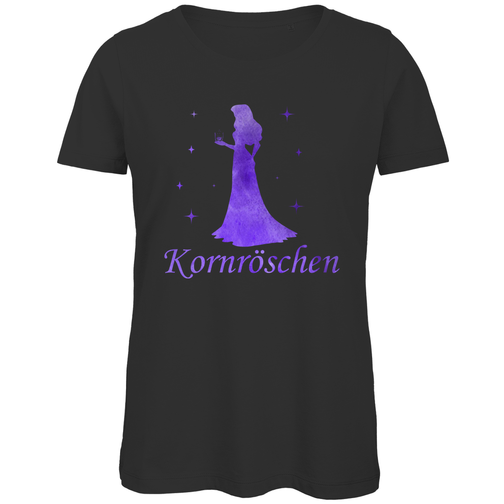 Kornröschen - Prinzessin Aquarell - Damen Premium Bio T-Shirt Black