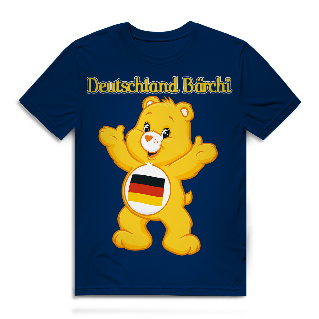 Deutschland Bärchi - Glücksbärchi - Herren Premium Bio T-Shirt Navy