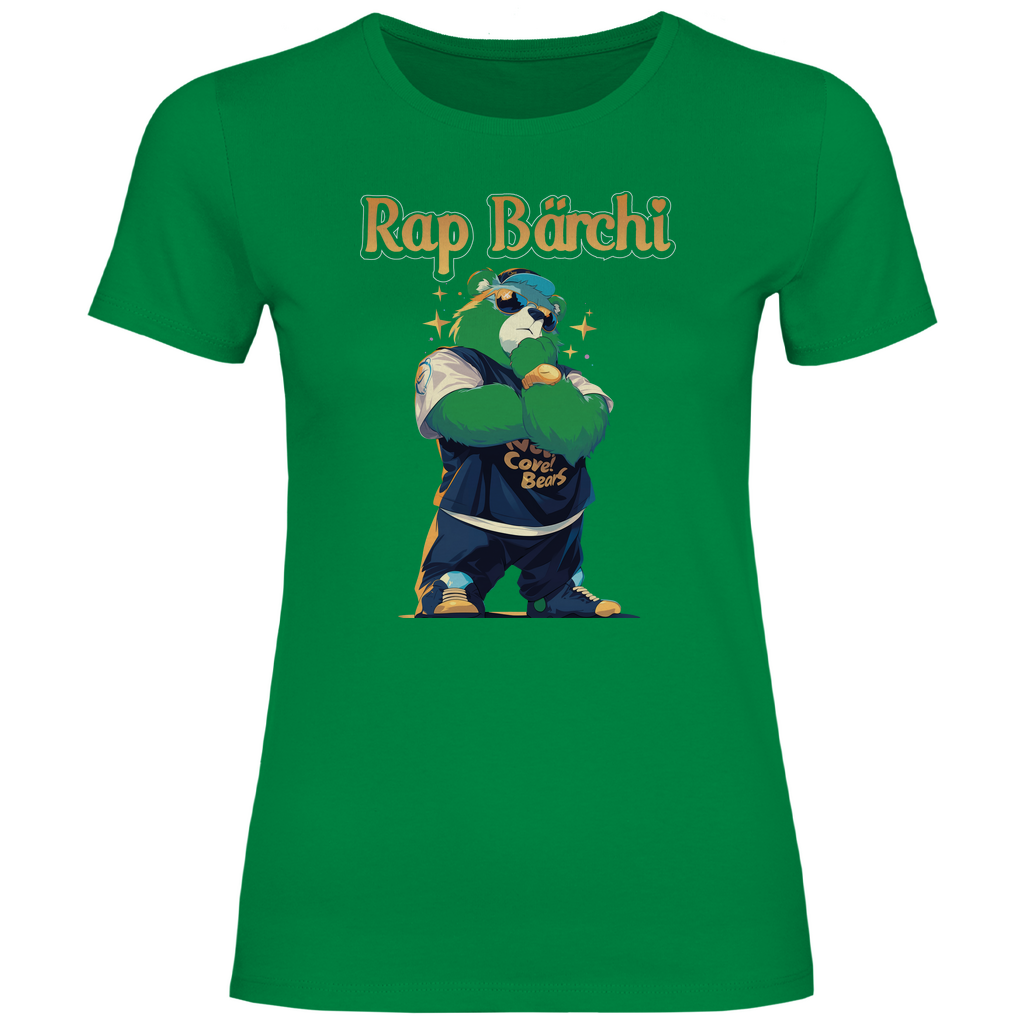 Rap Bärchi - Glücksbärchi - Damenshirt Kelly Green