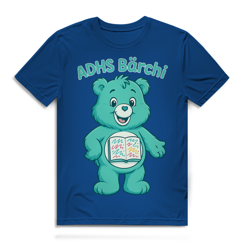 ADHS Bärchi - Glücksbärchi - Herren Premium Bio T-Shirt Royal Blue