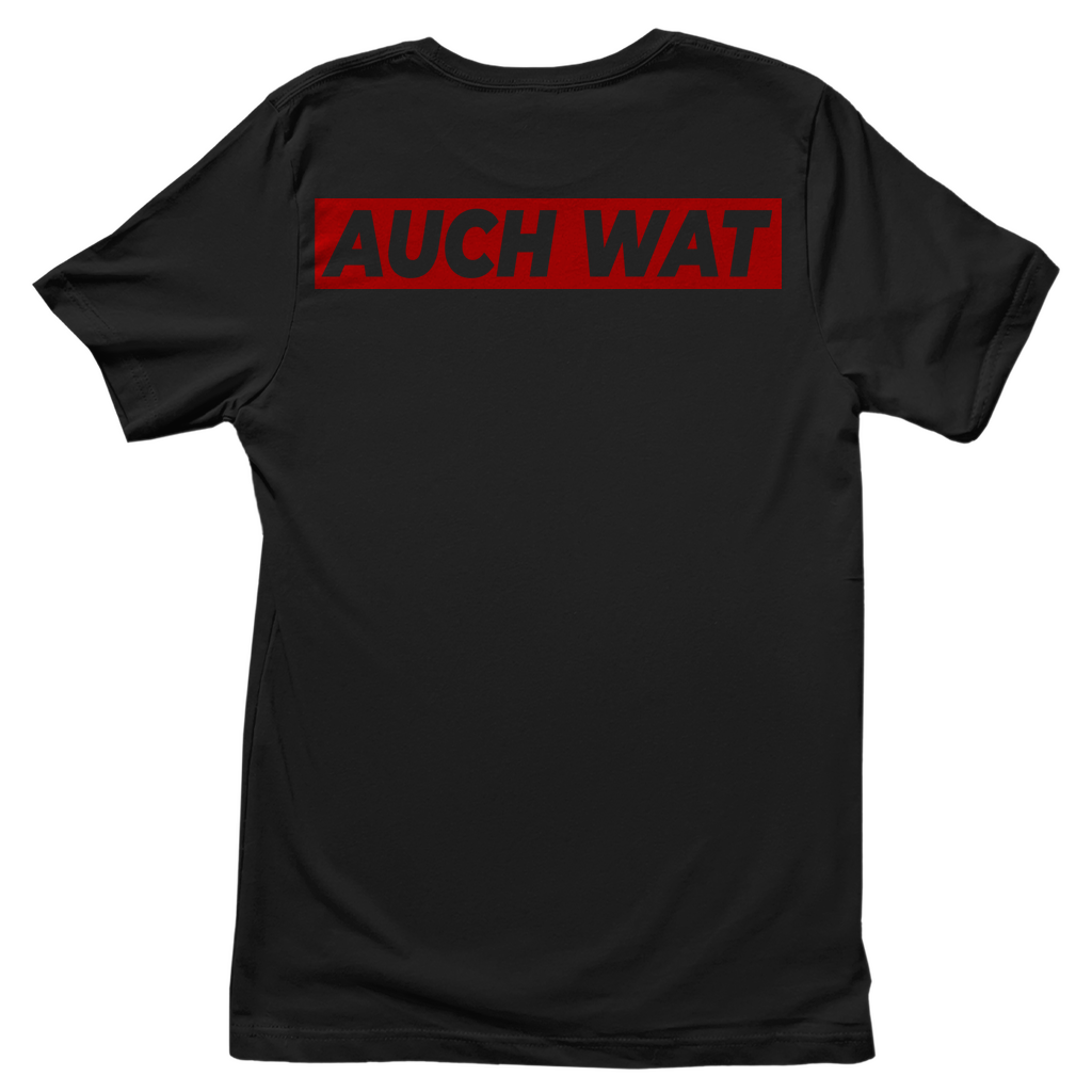 Hinten steht auch wat - Beidseitiger Druck - Damenshirt