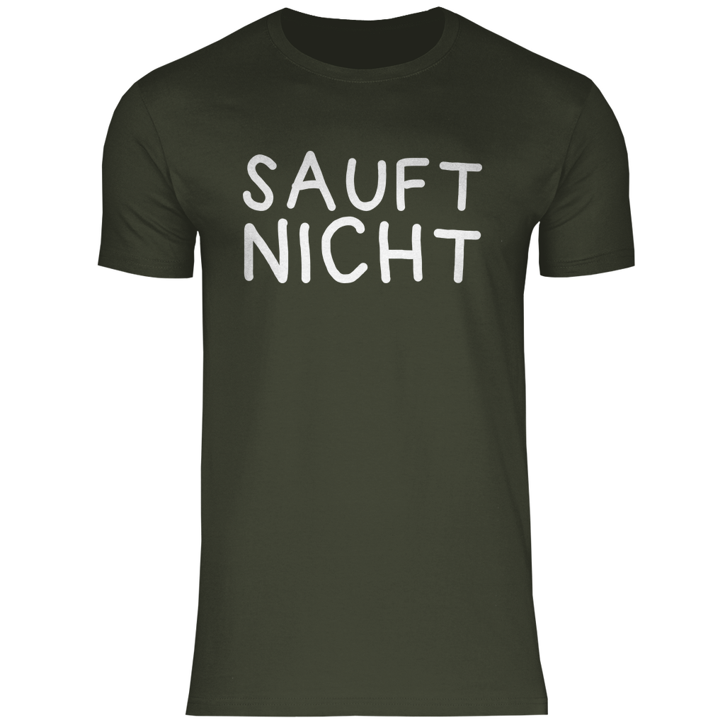 Sauft nicht ohne mich - Beidseitiger Druck - Herren Shirt Urban Khaki