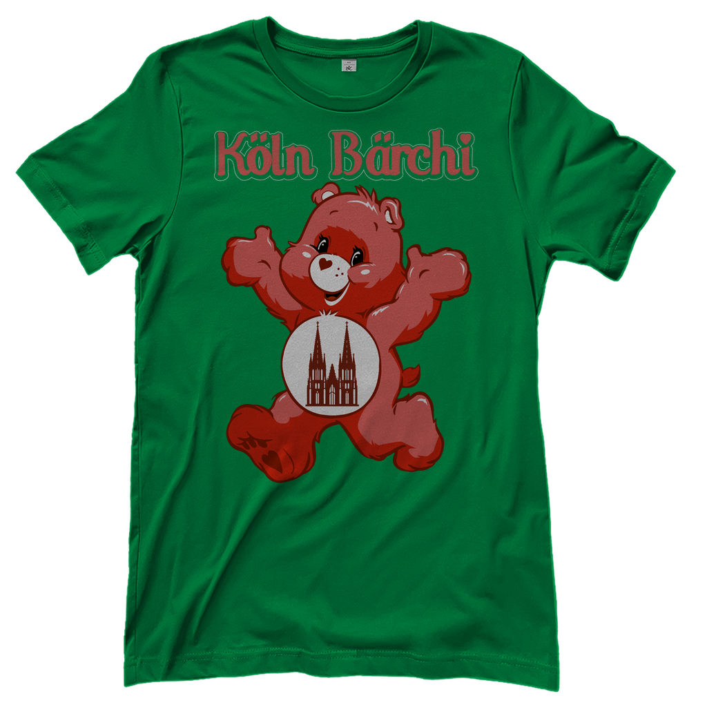 Köln Bärchi Rot - Glücksbärchi - Damenshirt Kelly Green