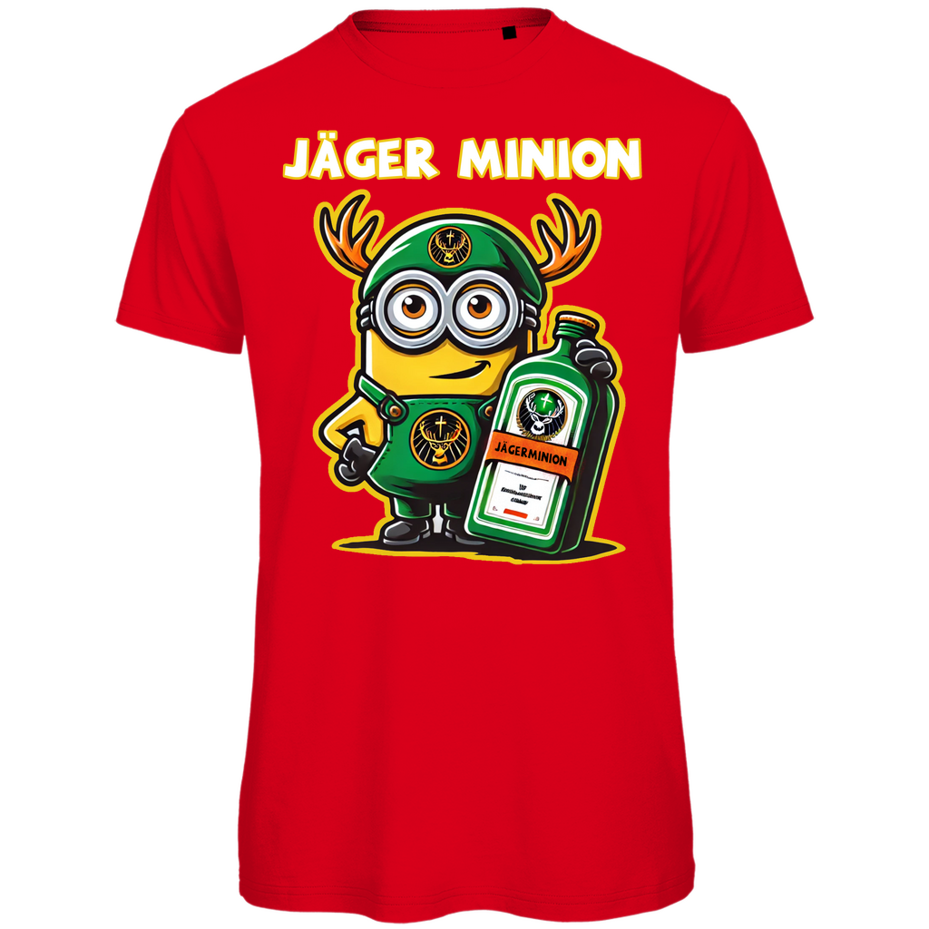 Jägermeister Minion Herren T-Shirt - Bio Baumwolle, Lustiges Minion Design, Premium Qualität