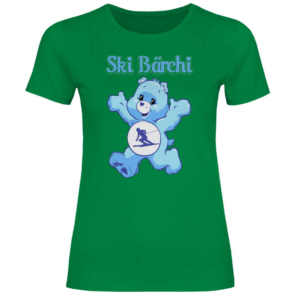 Ski Bärchi - Glücksbärchi - Damenshirt Kelly Green