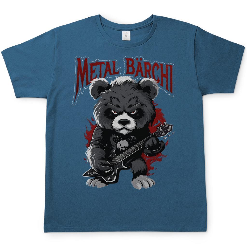 Metal Bärchi - Glücksbärchi - Herren Shirt Stone Blue