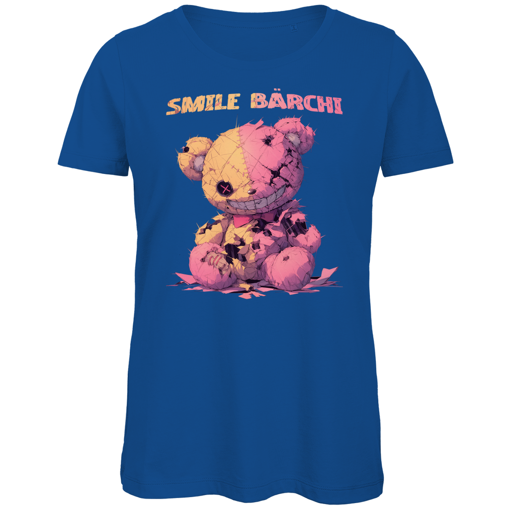 Smile Bärchi - Damen Premium Bio T-Shirt Royal Blue