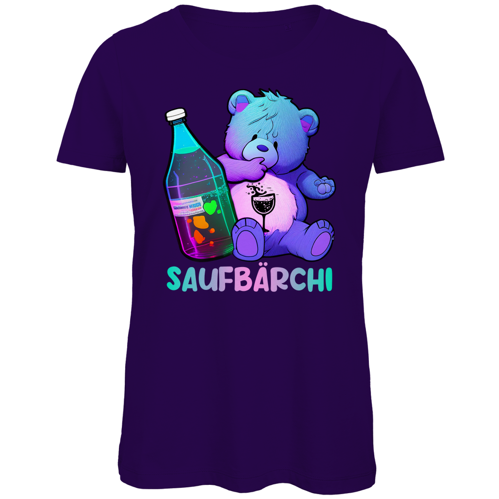 Saufbärchi - Glücksbärchi - Damen Premium Bio T-Shirt