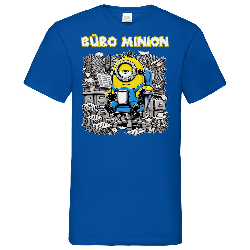 Büro Minion - Herren V-Neck Shirt