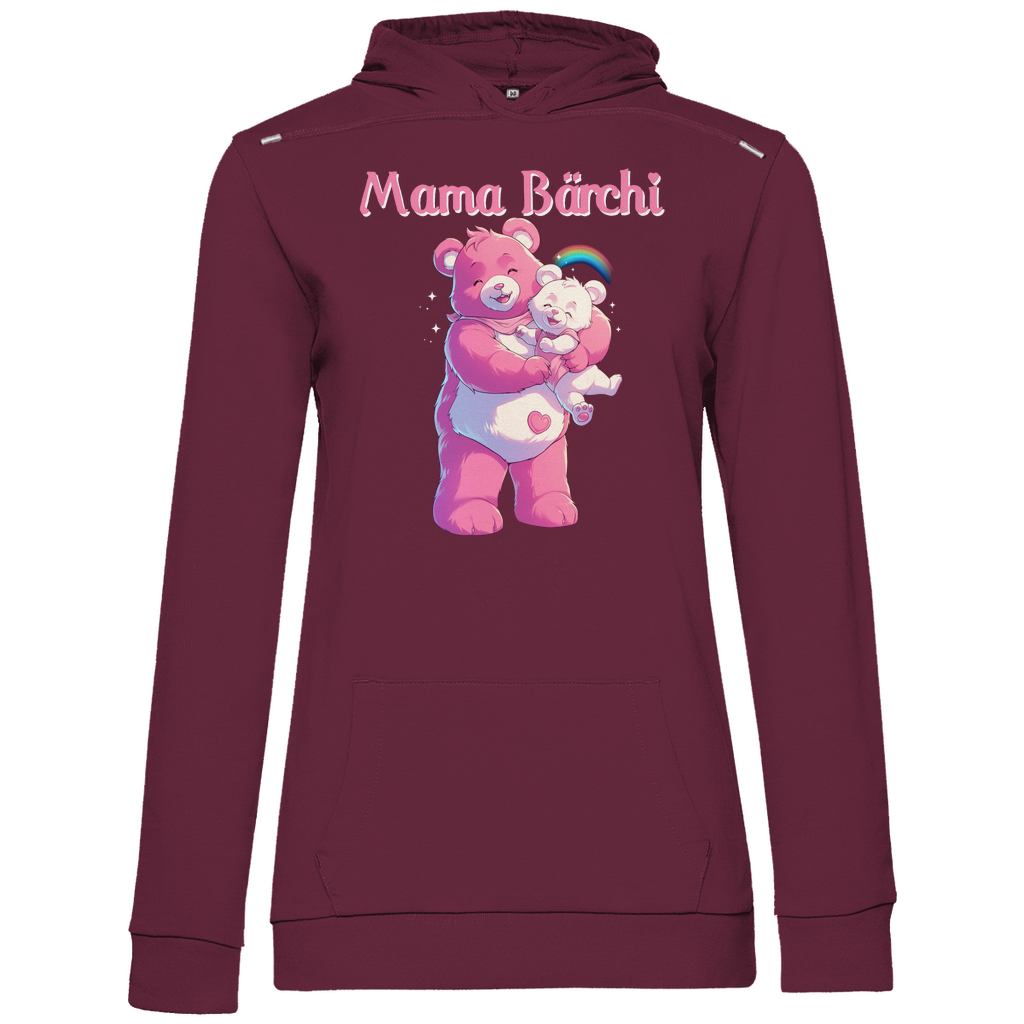 Mama Bärchi - Glücksbärchi - Damen Hoodie Wine