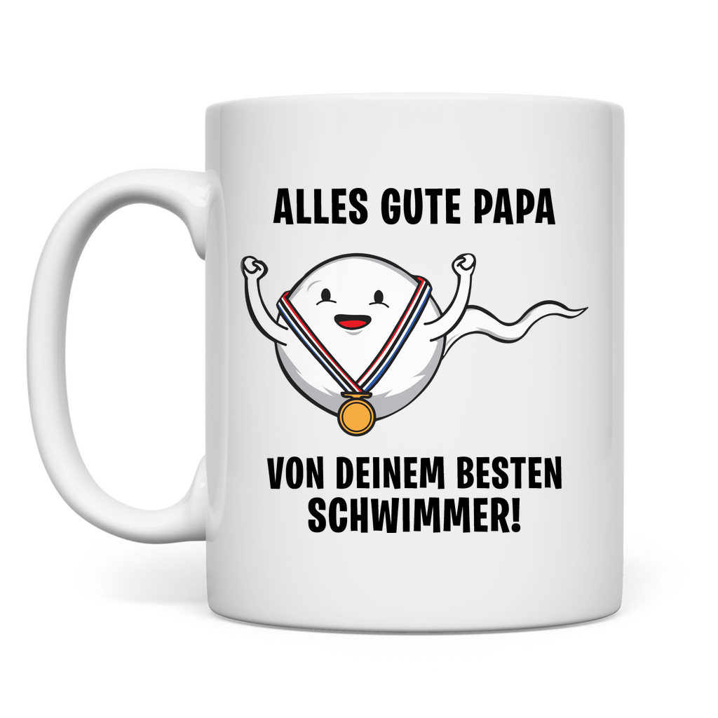 Alles gute Papa von deinem besten Schwimmer! - Tasse White
