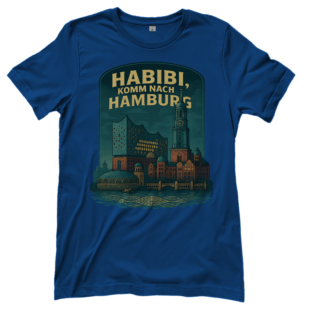 Habibi komm nach Hamburg - Damen T-Shirt Royal Blue