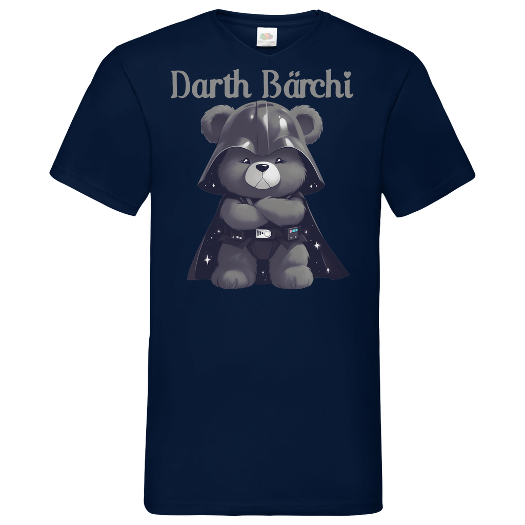 Darth Bärchi - Glücksbärchi - Herren V-Neck Shirt Navy