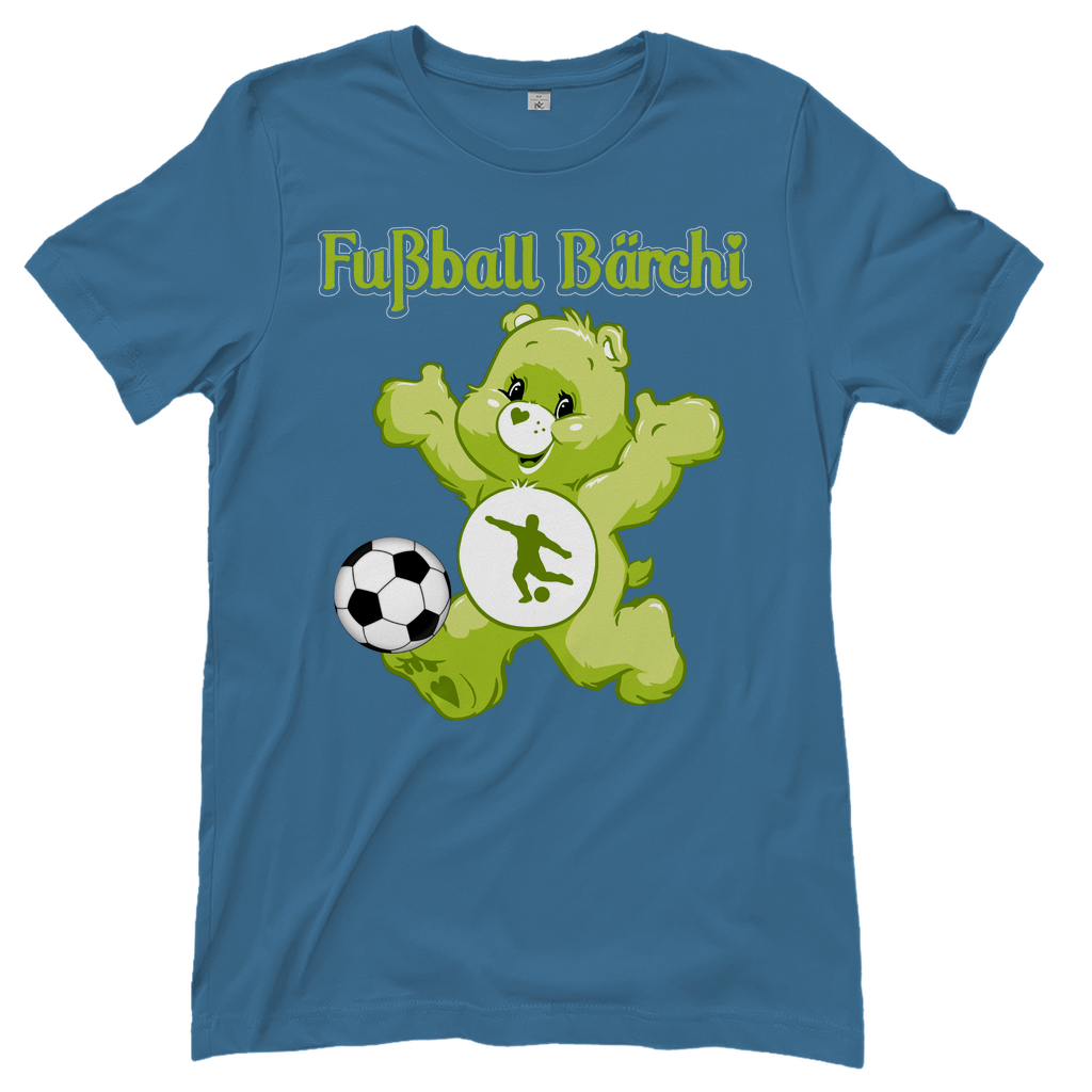 Fußball Bärchi - Glücksbärchi - Damenshirt Stone Blue