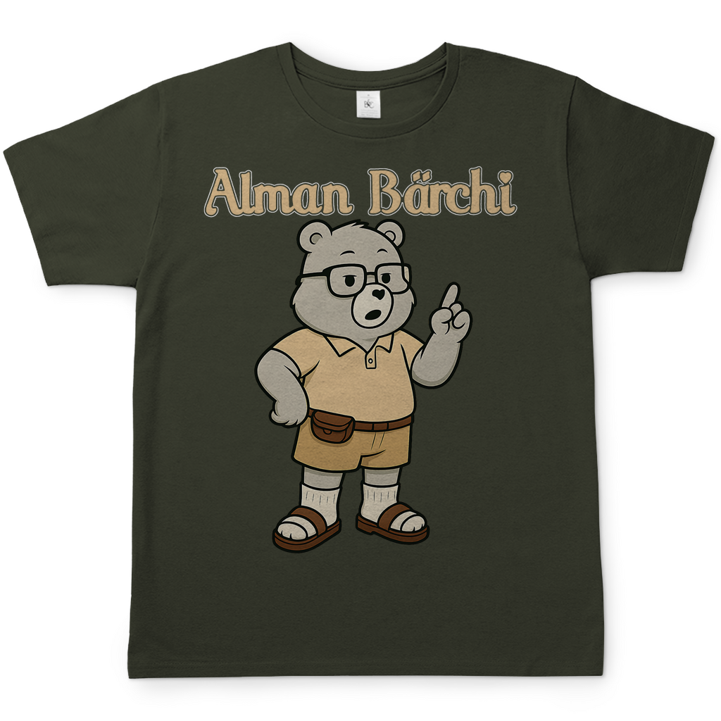 Alman Bärchi - Glücksbärchi - Herren T-Shirt Urban Khaki