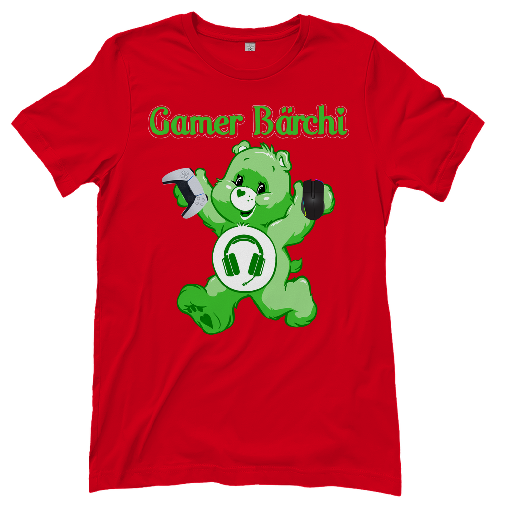 Gamer Bärchi - Glücksbärchi - Damenshirt Red