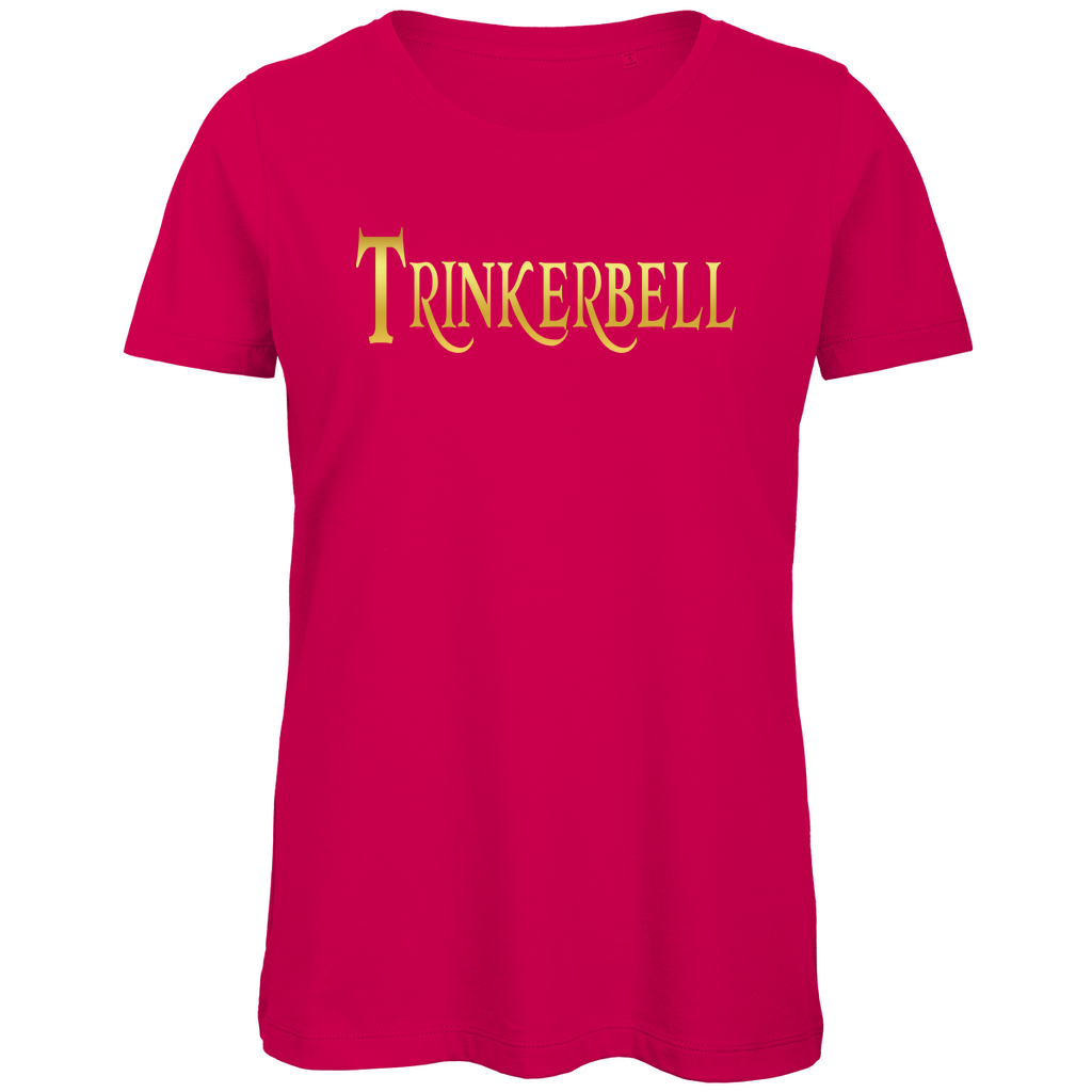 Trinkerbell - Prinzessin Gold - Damen Premium Bio T-Shirt Fuchsia