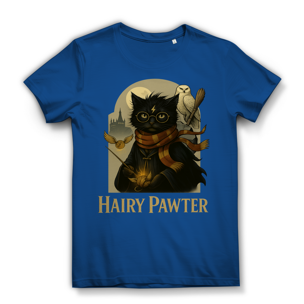 Hairy Pawter Harry Potter Katze - Damen Premium Bio T-Shirt Royal Blue