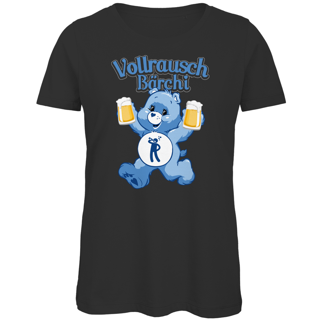 Vollrausch Bärchi - Glücksbärchi - Damen Premium Bio T-Shirt Black
