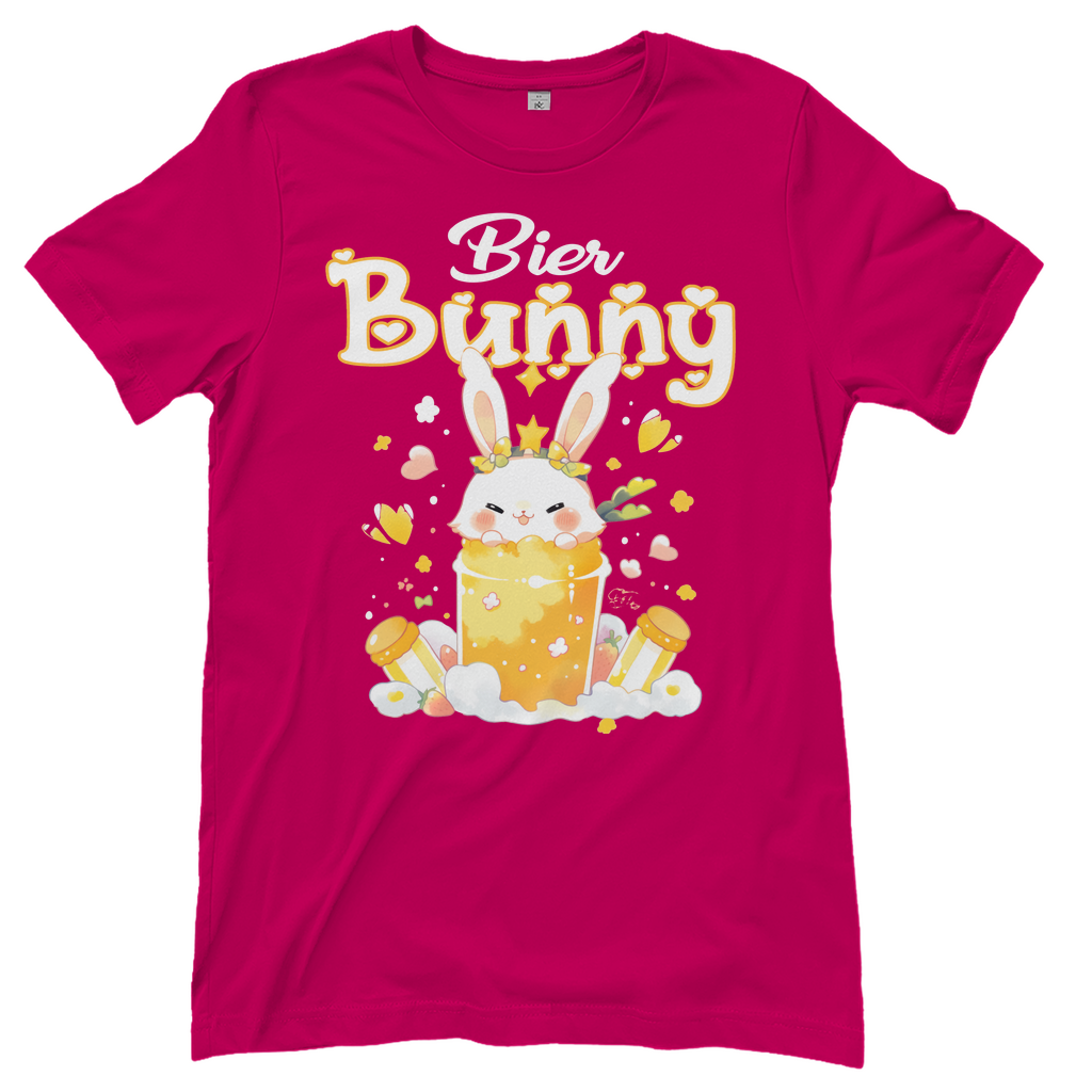 Bier Bunny Hase - Damenshirt Sorbet