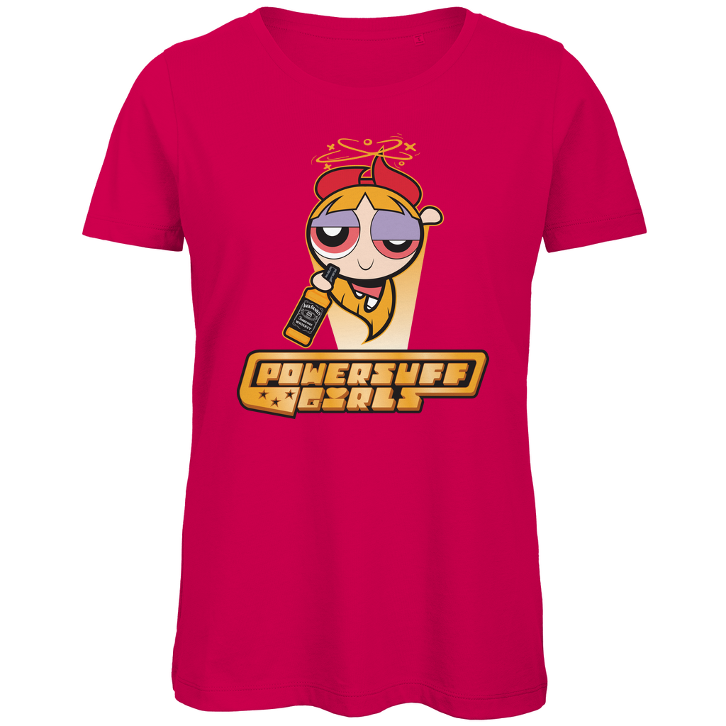 Blossom Powersuff Powerpuff Girls - Damen Premium Bio T-Shirt Fuchsia