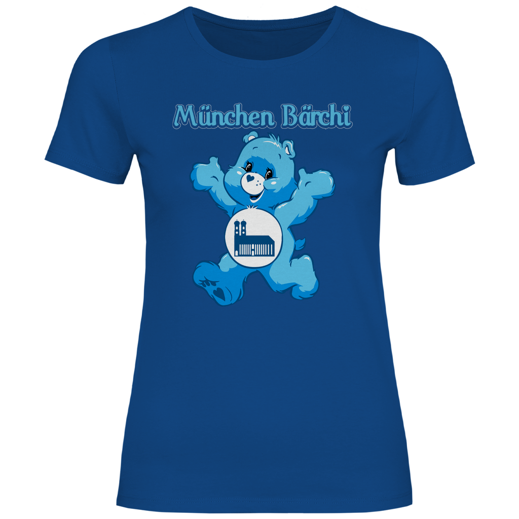 München Bärchi - Glücksbärchi - Damenshirt Royal Blue