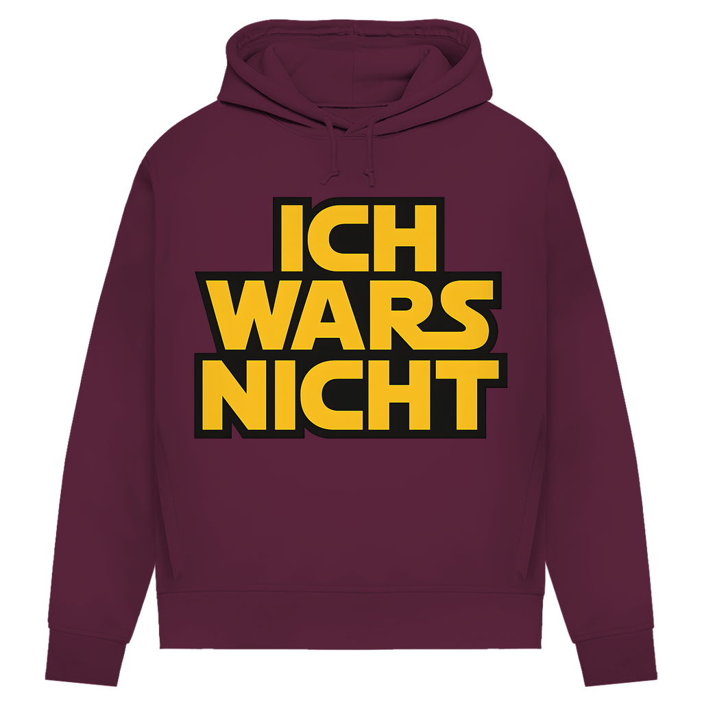 Ich Wars Nicht - Damen Premium Bio Hoodie Burgundy