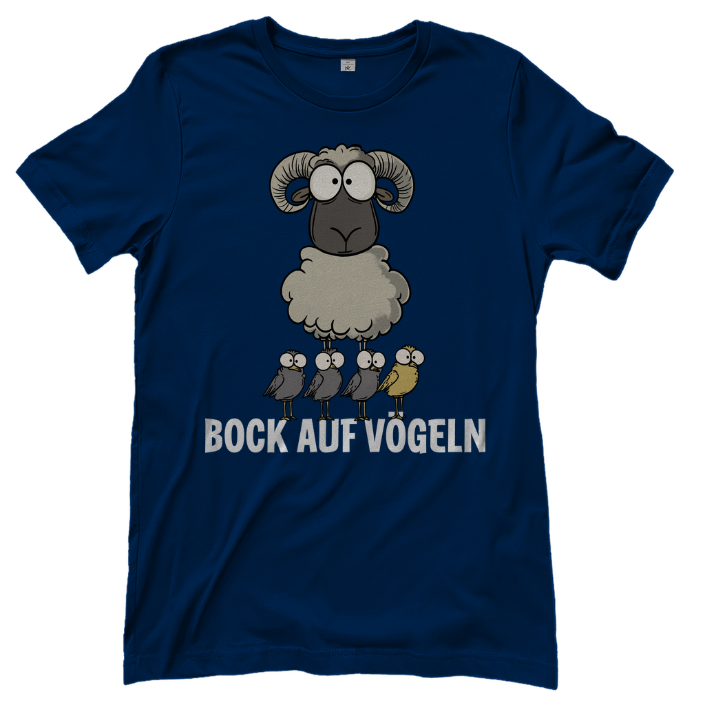 Bock auf Vögeln - Damenshirt Navy