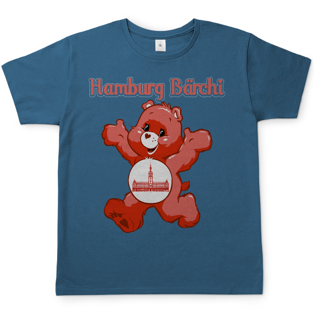 Hamburg Bärchi - Glücksbärchi - Herren Shirt Stone Blue