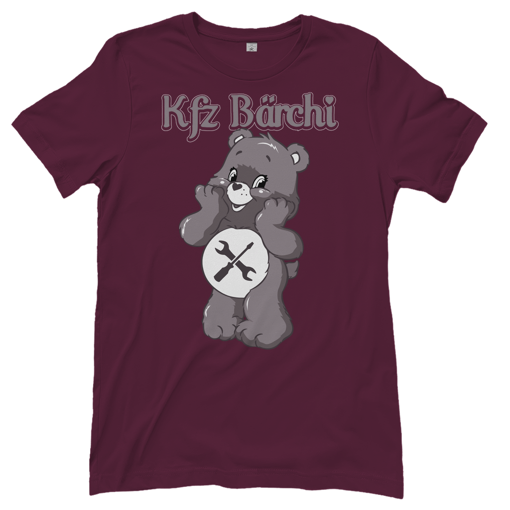 KFZ Bärchi - Glücksbärchi - Damenshirt Burgundy