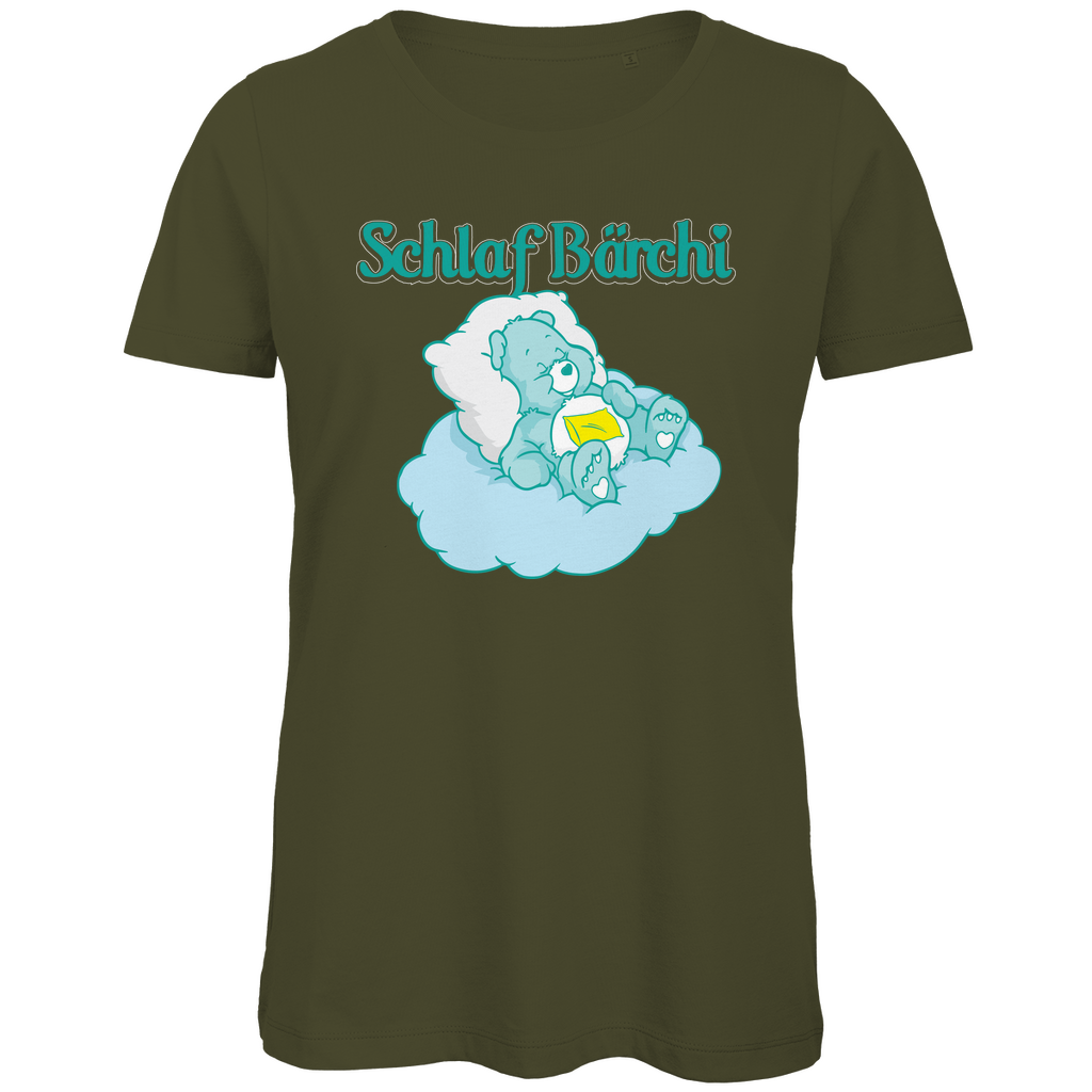 Schlaf Bärchi - Glücksbärchi - Damen Premium Bio T-Shirt Khaki