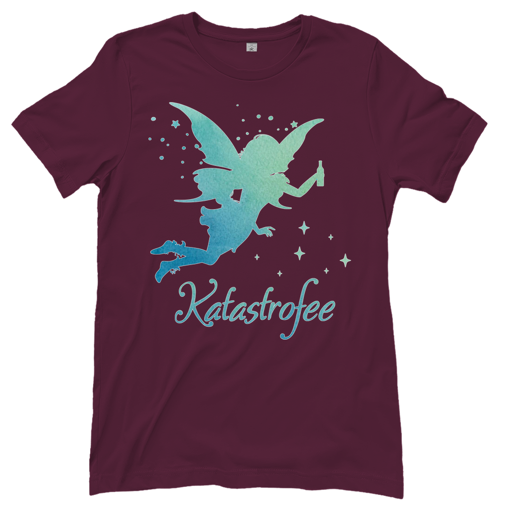 Katastrofee - Prinzessin Aquarell - Damenshirt Burgundy