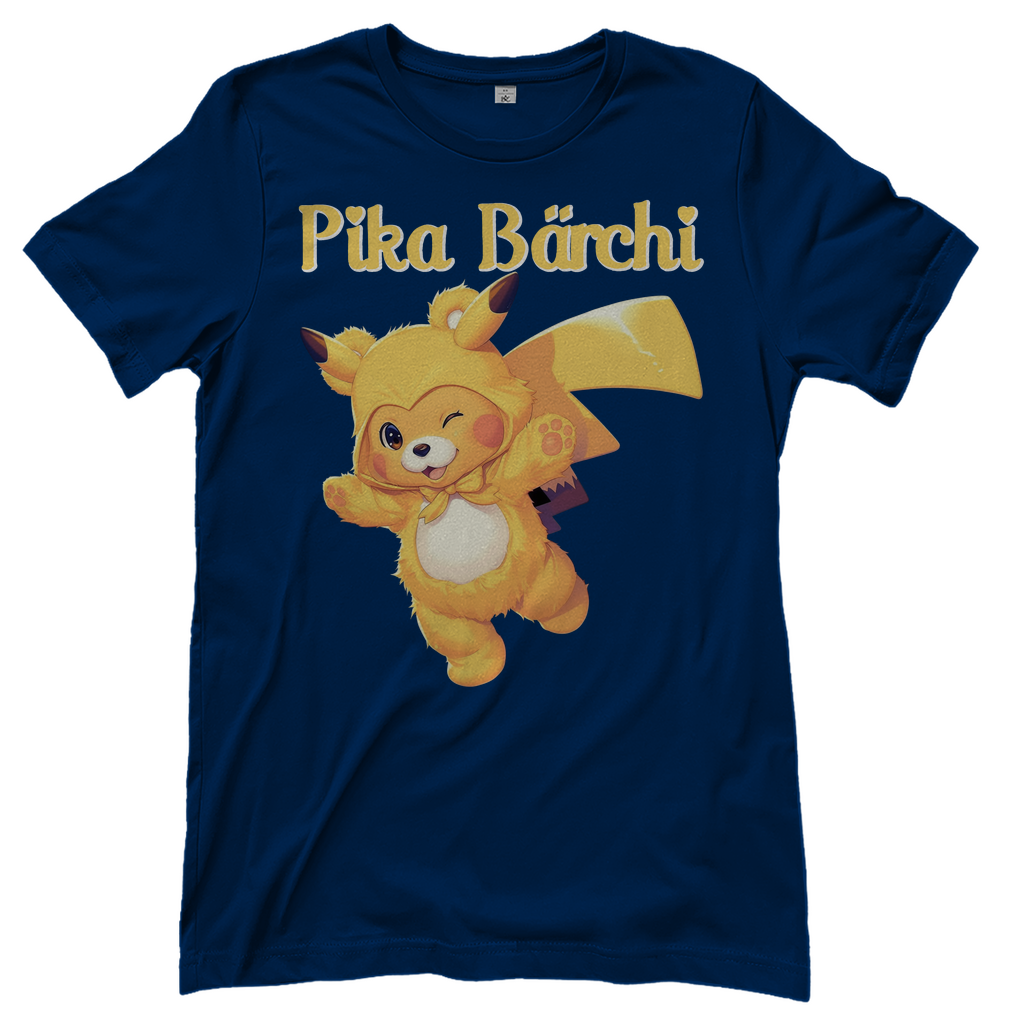 Pika Bärchi - Glücksbärchi - Damenshirt Navy